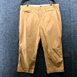 Gap Capri Chino Pants Womens 16 Orange Peach Cotton Lightweight Cropped